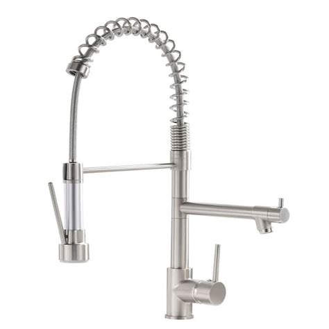 Single Hole Single Handle Pull Down Sprayer Kitchen Faucet Modern Kitchen Sink Faucet In