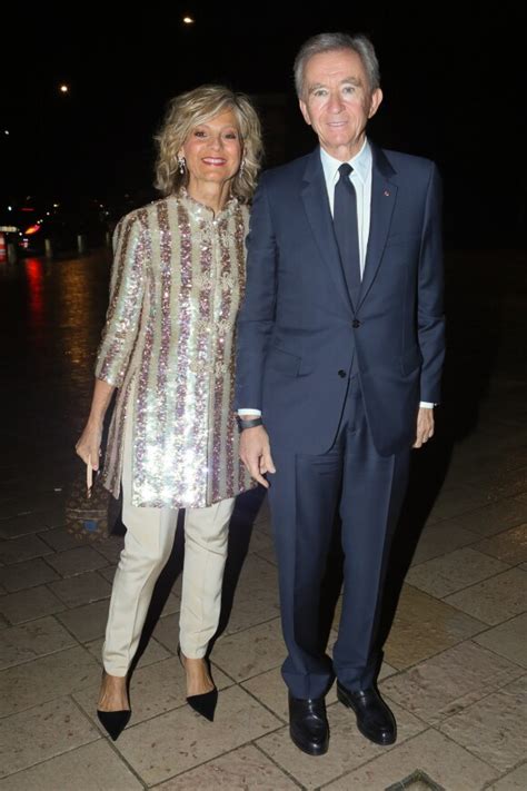 Photo Bernard Arnault et sa femme Hélène Mercier Arnault Arrivées