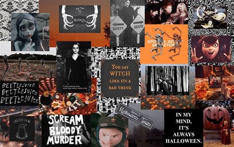 Halloween Aesthetic Laptop Wallpapers Wallpaper Cave