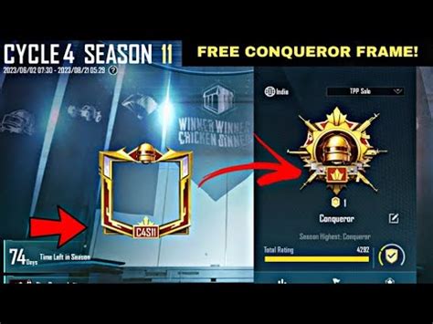 Collected New Season Conqueror Frame Diamond To Conqueror Rank Push In