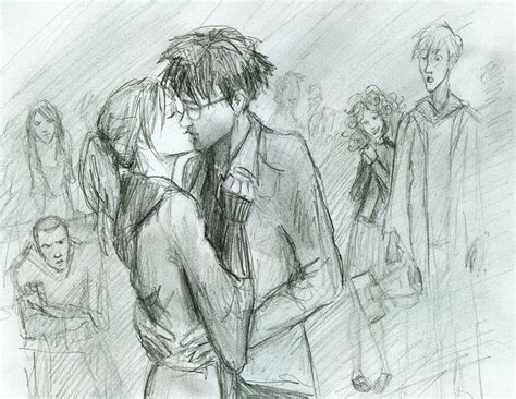 Harry Potter And Ginny Weasley Kissing Fan Art