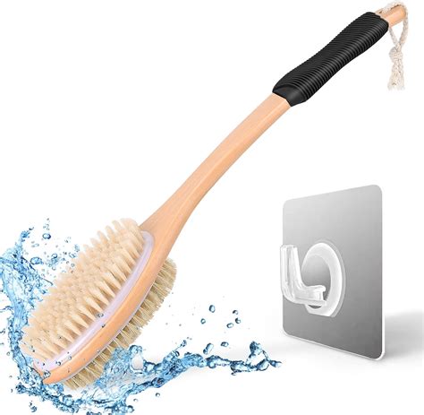 Rolizoe Back Brush Long Handle For Shower Soft Bristle