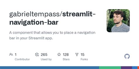 Streamlit Navigation Bar README Md At Main Gabrieltempass Streamlit