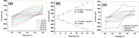 A Cyclic Voltammograms Of 25 Mm K 3 Fecn 6 In 01 M Kcl At Download Scientific Diagram