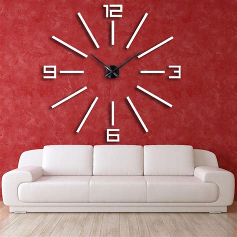 Grandes Relojes Decoración De Pared Reloj De Pared Plata Mercado Libre