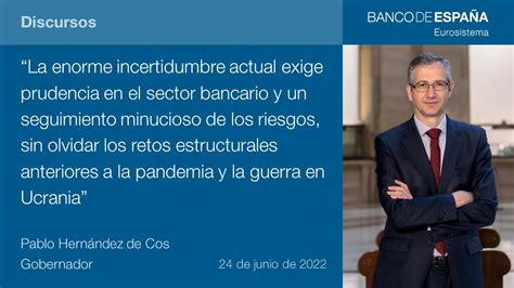 Banco De Espa A On Twitter El Gobernador Bdehdecos Analiza La