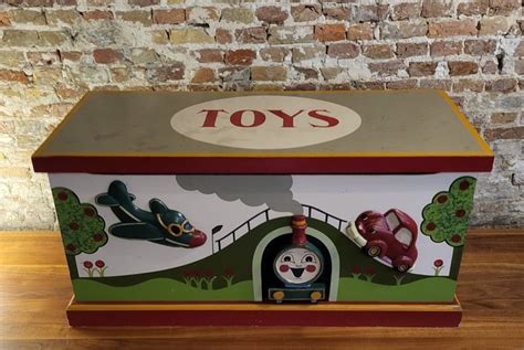 Thomas The Tank Engine wooden toy box - Vintage - Wood - Catawiki