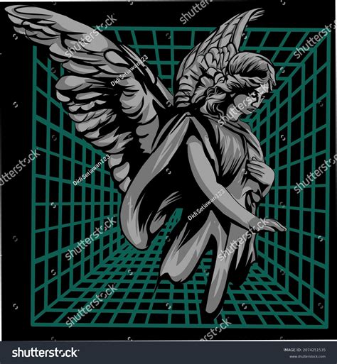 Angel Statue Vector Design Streetwear Stock Vector Royalty Free