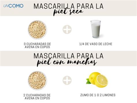 Cómo hacer mascarillas faciales de avena las más efectivas