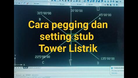 Cara Setting Stub Tower Listrik Kv Youtube