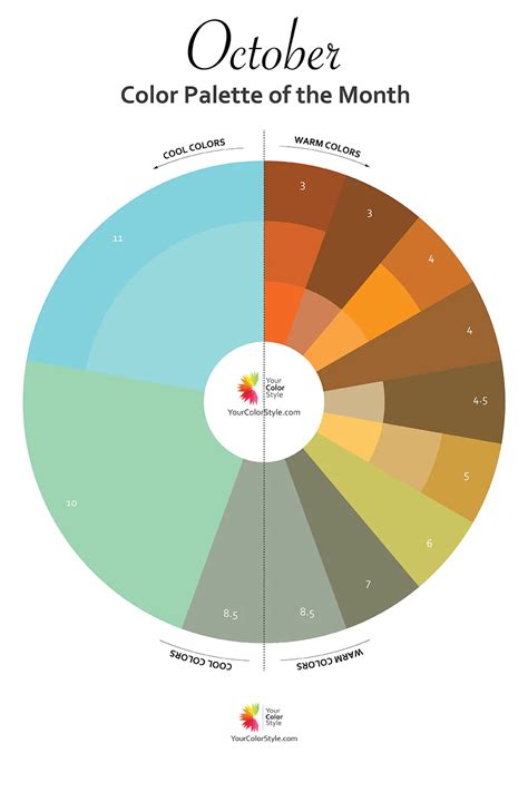 October Color Palette of the Month - 2022 | Color palette, Brand color ...