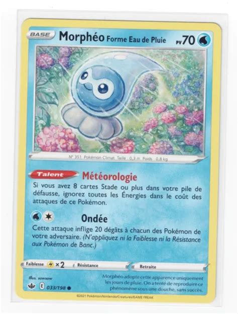 CARTE POKÉMON MORPHÉO 033 198 Règne de Glace EB06 EUR 1 50 PicClick FR