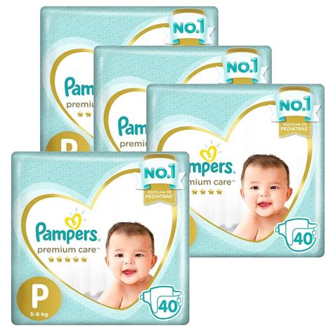 Kit Fralda Pampers Premium Care P Ponto