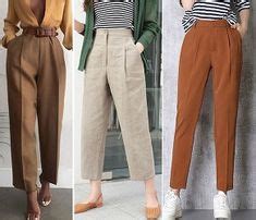 Cal A Uma Prega Marlene Mukai Kulot Pants Harem Pants Khaki