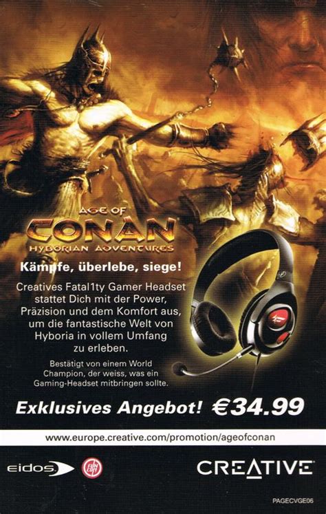 Age Of Conan Hyborian Adventures Cover Or Packaging Material Mobygames