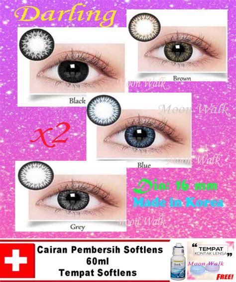 SOFTLENS Darling BY X2 EXOTICON BIG EYES 16 MM Gratis Tempat Softlens