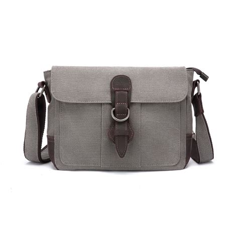 Canvas Shoulder Bag Sb 544 Charcoal Davan Designs