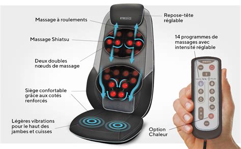 Homedics Chaise De Massage Shiatsu Pour Le Dos Les épaules Les