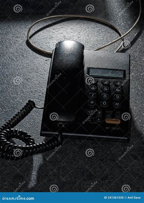 Landline Phone with Caller Id Telephone Supplied by BSNL Stock Photo ...