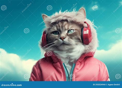 Music Mammal Pets Beautiful Fluffy Animal Young Portrait Cute Cat