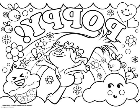 Poppy Coloring Page At Free Printable Colorings