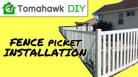 Install Vinyl Fence Rail And Pickets Picket Fence Series Part 2 Youtube