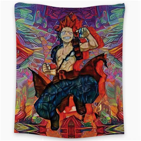 Trippy Kirishima Red Riot My Hero Academia Tapestry Anime Ape