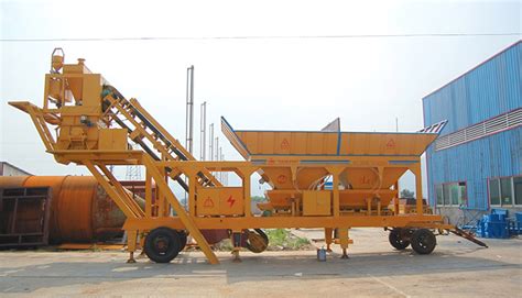 Mobile Concrete Batching Plants Manufactured By Haomei Trailer