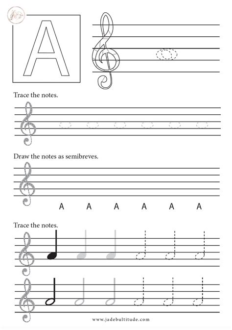 How To Draw Your Notes In The Treble Clef Jade Bultitude