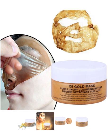 24k Gold Mask Collagen Face Mask Bluxox