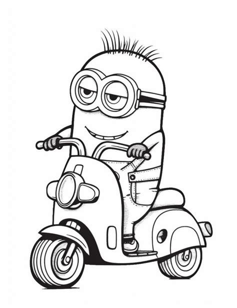 Minions Color Sheet Free Printable