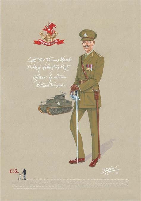 The Duke Of Wellington Regiment Capt Sir Thomas Moore In Service