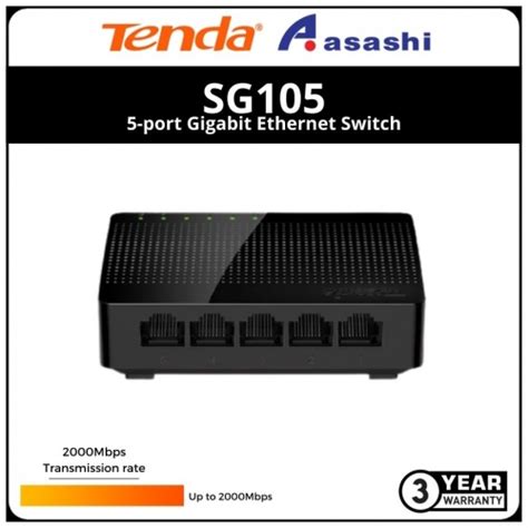 TENDA SG105 5 Port Gigabit Ethernet Switch TENDA SG105 Asashi