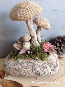 Funghi Handmade Con Tutorial Decorazioni Autunnali Segnaposto