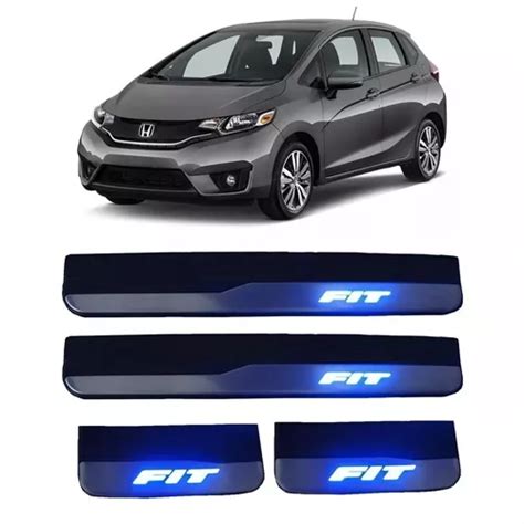 Kit Soleiras A O Escovado Led Honda Fit Portas Frete Frete Gr Tis