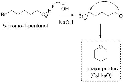 When 5 Bromo 1 Pentanol Is Treated With NaOH A New Compound With The