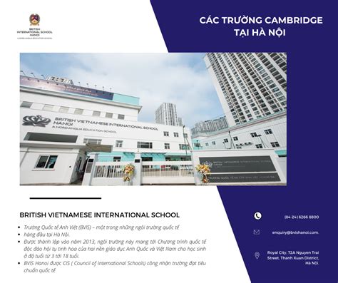 CÁc TrƯỜng Cambridge TẠi HÀ NỘi British Vietnamese International