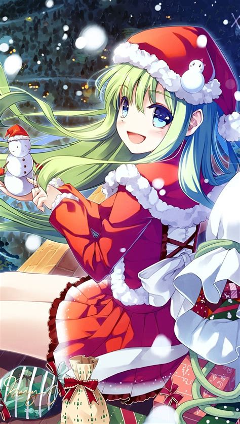 Chica Anime Navidad Fondo De Pantalla Full Hd Id6584