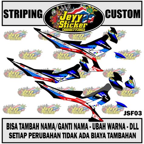 Jual Striping Sticker Satria Fu Facelift Mandalika Custom Suka Suka