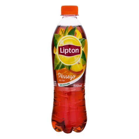 Chá Preto Ice Tea Pêssego Zero Açúcar Lipton Garrafa 500ml Fort