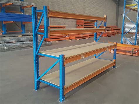 Heavy Duty Pallet Racking Bench With Shelves Modular Storage Systems