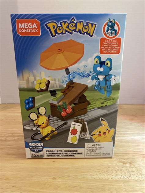 Mavin Mega Construx Pokemon Froakie Vs Dedenne Building Set New