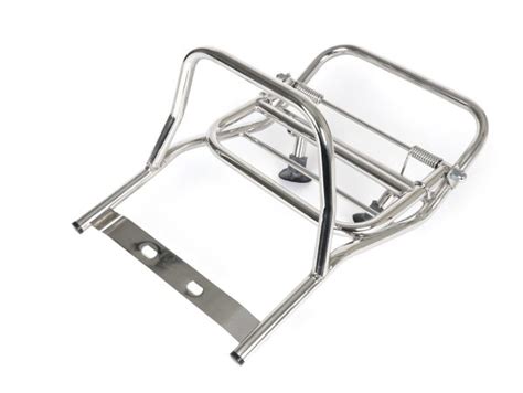 Vespa Madrid Rack Rear Fold Down Carrier In Chrome For Vbb Sprint