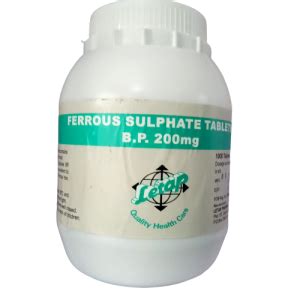 Ferrous Sulphate Tablets B.p. 200mg - Lyn-Nach Medical Center