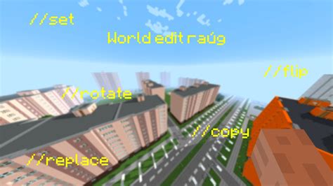 Основы World edit - как я строю город? - YouTube