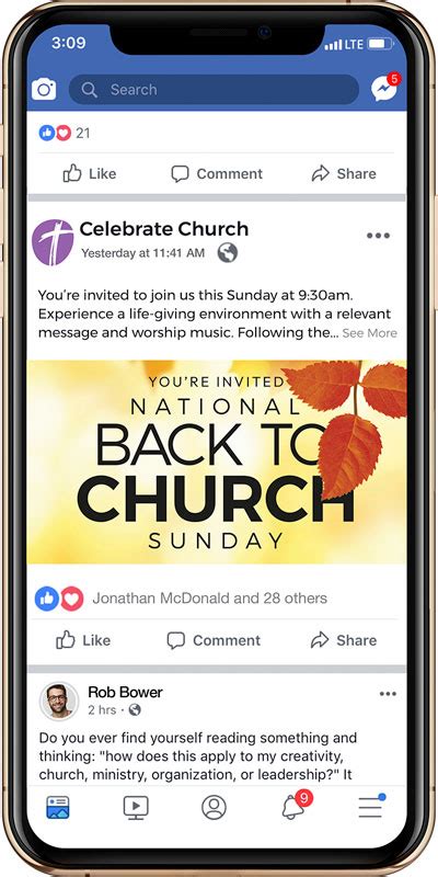 Back To Church Welcomes You Orange Leaves Social Media Ads Church