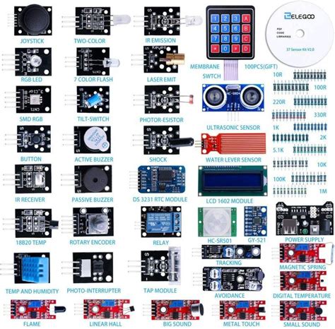 Capteur Arduino 1 Déballage Du Kit Des Capteurs Cours And Projets