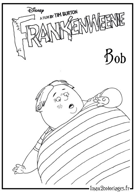 Les Coloriages De Frankenweennie Le Film De Tim Burton Coloriage Bob