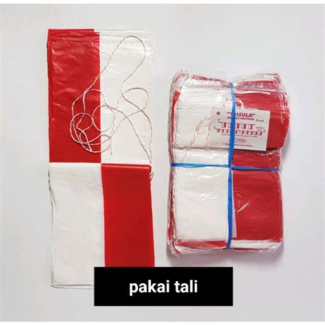 Jual Bendera Plastik Merah Putih Isi40pcs Sudah Pakai Tali Panjang 6 Meter Shopee Indonesia