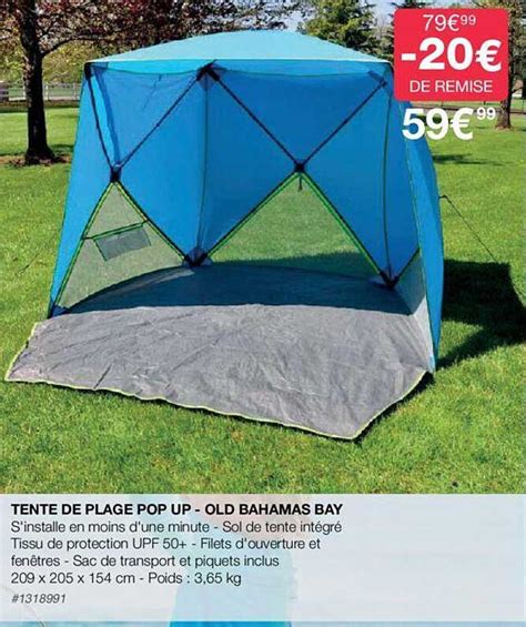 Promo Tente De Plage Pop Up Old Bahamas Bay Chez Costco Icatalogue Fr